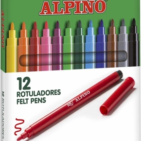 Caja de 12 rotuladores Alpino